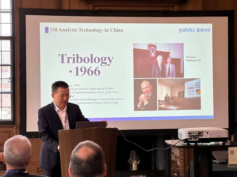 Yateks founder delivers keynote speech at CM 2026 conference in York, UK, talking about online oil monitoring accuracy.